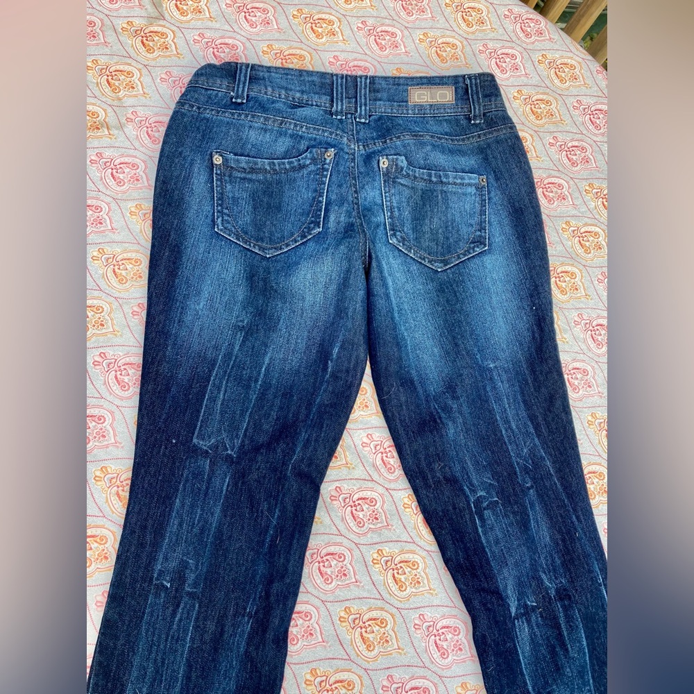 Dark Blue Denim Jeans Capri Style - Picture 9 of 12